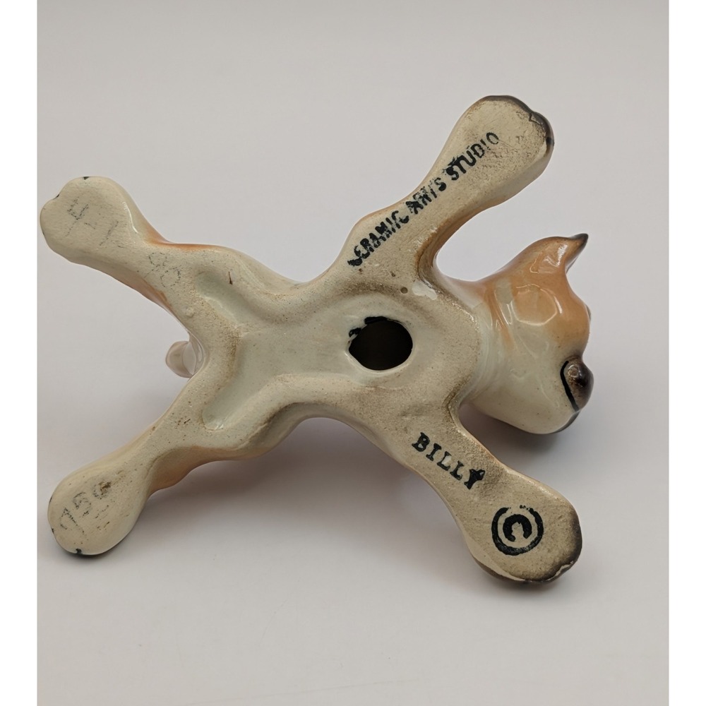 Vintage Ceramic Art Studios Salt & Pepper Shakers Butch and‎ Billy Boxer Dog - Picture 12 of 14